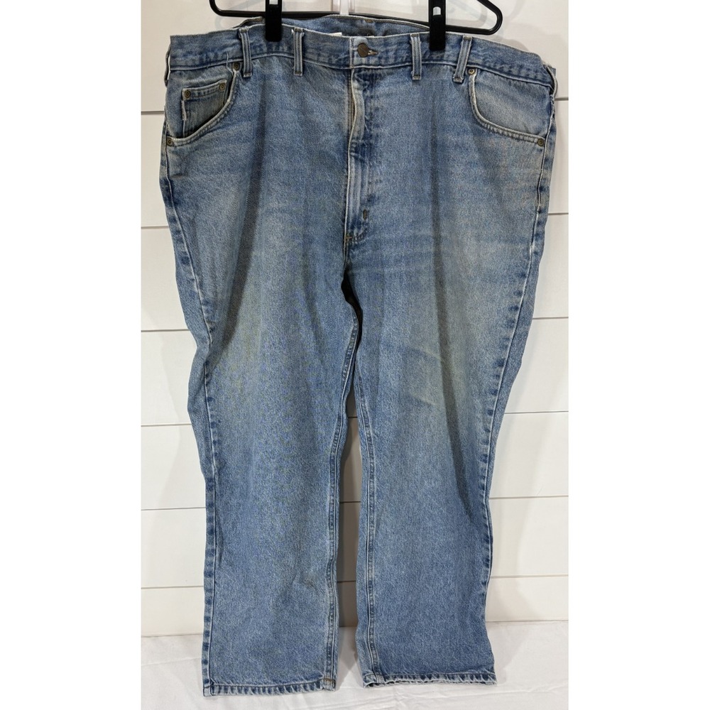 Carhartt Men's Size 50x30 Traditional Fit Jeans Vintage Well Worn Work Jeans